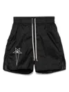 Rick Owens X Champion Bermuda Shorts With Drawstring Trousers Black