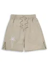 Rick Owens X Champion Logo-embroidered Cotton Shorts In Neutral
