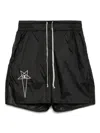 Rick Owens X Champion Bermuda Shorts With Drawstring Trousers Black