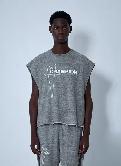 Rick Owens X Champion Logo Motif T-shirt