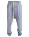 Rick Owens X Champion Man Pants Pastel Blue Size M Cotton