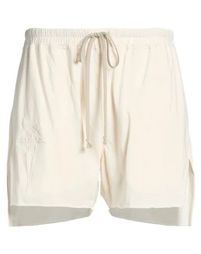 Rick Owens X Champion Man Shorts & Bermuda Shorts Ivory Size Xxl Cotton In White