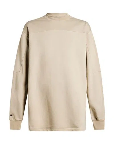 Rick Owens X Champion Man Sweatshirt Beige Size M Cotton In Sand