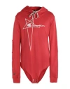 Rick Owens X Champion Man Sweatshirt Brick Red Size Xxl Cotton