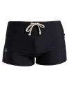 Rick Owens X Champion Logo Embroidery Swim Briefs In Black