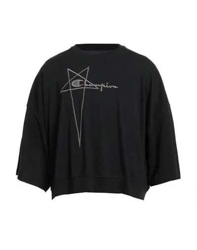 Rick Owens X Champion Man T-shirt Black Size L Cotton
