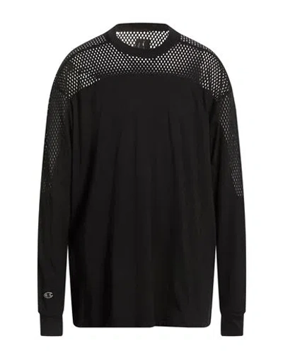 Rick Owens X Champion Man T-shirt Black Size S Cotton