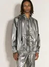 Rick Owens X Champion Men Jumbo Jason Hooded Jacket In Silver