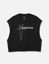 Rick Owens Black Champion Edition Micro Tatlin Tank Top