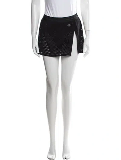 Pre-owned Rick Owens X Champion Mini Shorts In Black