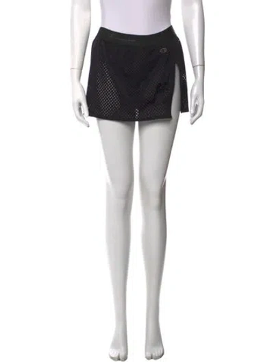 Pre-owned Rick Owens X Champion Mini Shorts In Black