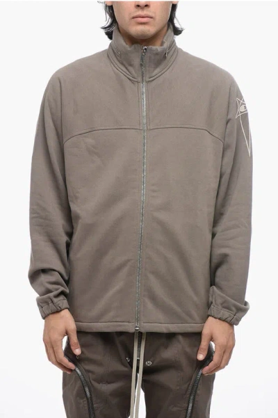 Rick Owens X Champion Mountain Asymmetric Cotton Jacket In Beige