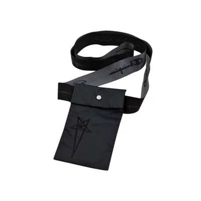 Pre-owned Rick Owens X Champion Nylon Pouch 'black' | Men's Size Onesize