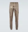 Rick Owens X Champion Nylon Sweatpants In Beige