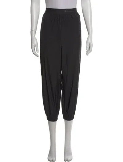 Pre-owned Rick Owens X Champion Nylon Wide Leg Pants In Black