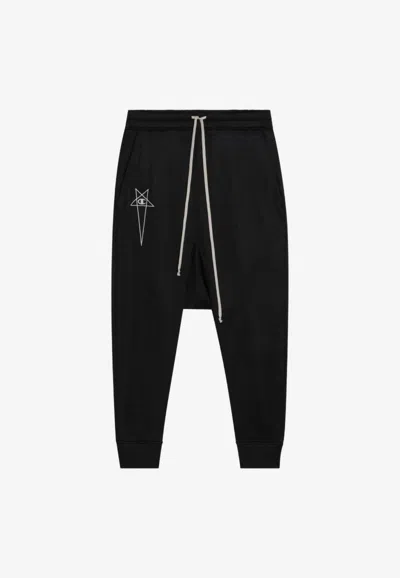 Rick Owens X Champion Pentagram Track Pants In Black