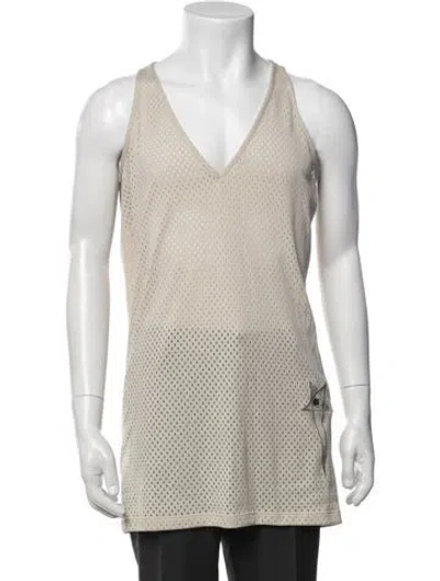 Pre-owned Rick Owens X Champion Scoop Neck Sleeveless T-shirt In Neutral