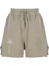 Rick Owens X Champion Cotton Shorts Trousers White In Neutral