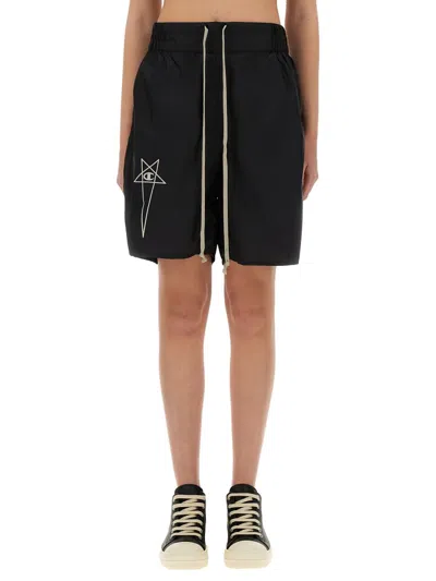 Rick Owens X Champion Shorts With Logo