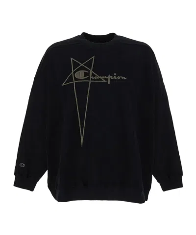 Rick Owens X Champion Sweater In Black