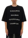 Rick Owens X Champion Text Print Sweatshirt