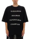 Rick Owens X Champion Text Print Sweatshirt