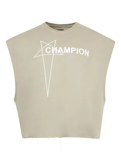 Rick Owens X Champion Tatlin Tank Top In Neutral