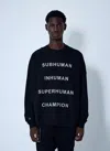 Rick Owens X Champion Text Print Sweatshirt