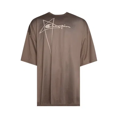 Pre-owned Rick Owens X Champion Tommy Short-sleeve Tee 'grey'