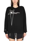 Rick Owens X Champion Women's Tommy Sweatshirt In Black