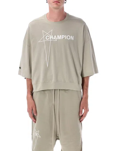 Rick Owens X Champion Tommy T Corpped In Brown