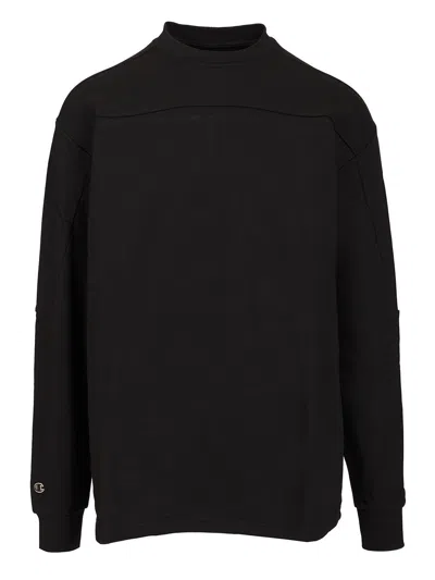 Rick Owens X Champion Cotton Sweatshirt In Gray