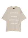 Rick Owens X Champion Text Printed Crewneck T-shirt In Neutral