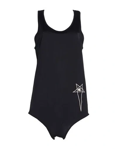 Rick Owens X Champion Woman Bodysuit Black Size M Cotton