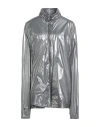 Rick Owens X Champion Woman Jacket Silver Size M Polyamide In Metallic