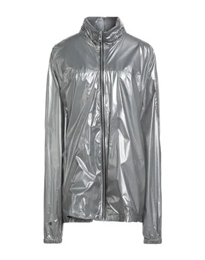 Rick Owens X Champion Woman Jacket Silver Size M Polyamide In Metallic