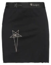 Rick Owens X Champion Woman Mini Skirt Black Size L Cotton In Black