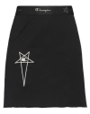 Rick Owens X Champion Woman Mini Skirt Black Size L Cotton