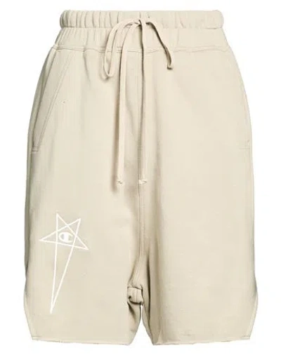 Rick Owens X Champion Woman Shorts & Bermuda Shorts Light Grey Size Xs Cotton In Neutral