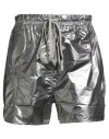 Rick Owens X Champion Woman Shorts & Bermuda Shorts Silver Size M Polyamide In Silver