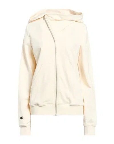 Rick Owens X Champion Woman Sweatshirt Off White Size M Cotton