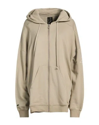 Rick Owens X Champion Woman Sweatshirt Taupe Size Xs Cotton, Elastane In Brown