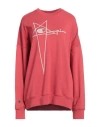 Rick Owens X Champion Woman Sweatshirt Tomato Red Size L Cotton