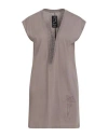 Rick Owens X Champion Woman T-shirt Taupe Size L Cotton In Gray