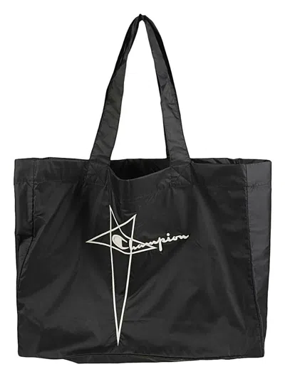 RICK OWENS X CHAMPION WOMEN'S NYLON LOGO TOTE BAG