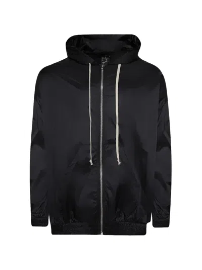 Rick Owens X Champion X Champion Jumbo Jason's Hoodie In Black