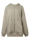 Rick Owens X Champion X Champion Jumbo Zip Hoodie In Green