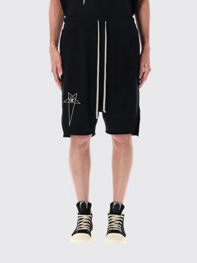 Rick Owens X Champions Short  Men Color Black