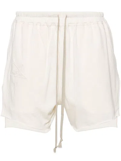 Rick Owens X Champion Dolphin Boxers Cotton Shorts In Beige