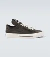 Rick Owens X Converse Calf Hair Sneakers In Brown